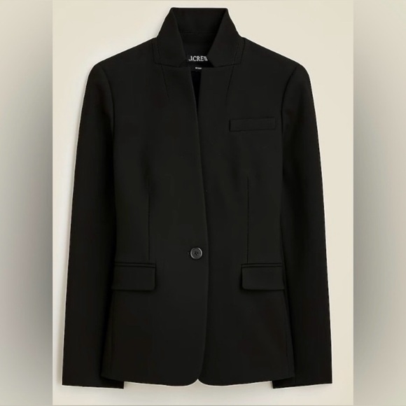J. Crew 8 Tall Regent Blazer in four season stretch Black - Picture 2 of 7